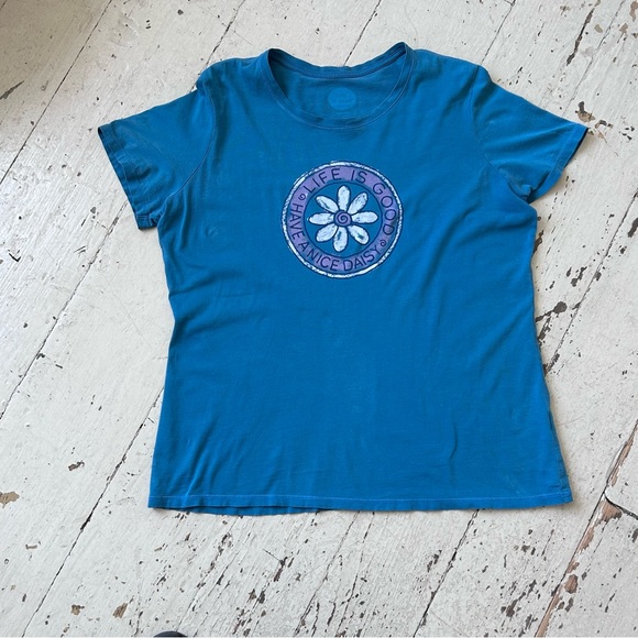 Life is Good Have a Nice Daisy Tee T Shirt - Picture 5 of 14